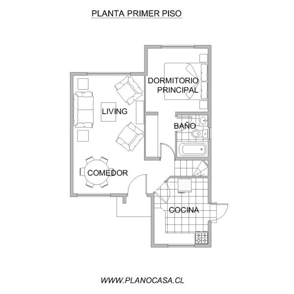 planta 1°piso bedford