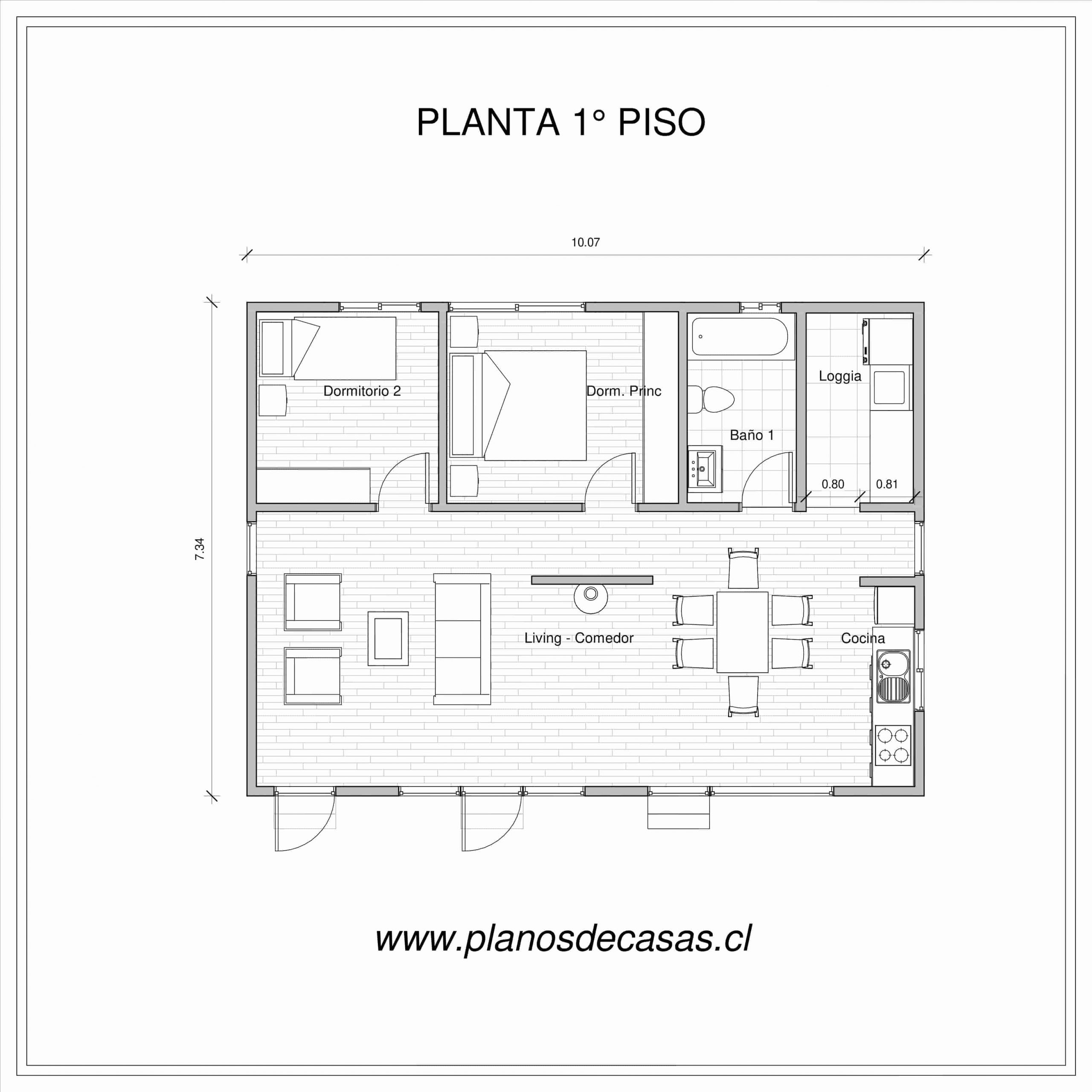 Plano Casa Almeria - Planos de Casas - Tienda de Arquitectos Online